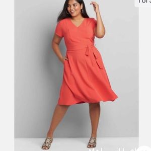 NWT Lane Bryant Coral (Lena) Dress